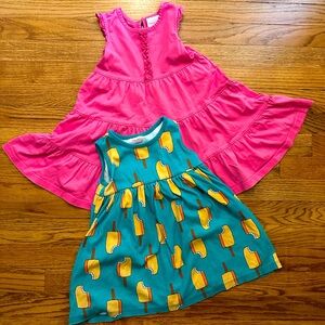 Orange Creamsicle Dress and Pink Twirl Dress